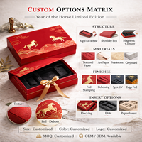 Produsen Kotak Kaku Kustom dengan Tutup dan Alas, OEM ODM, Foil Stamping, Debossing, Flocking, Insert