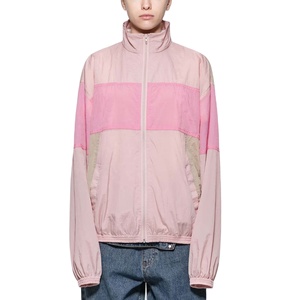 Veste coupe-vent en nylon pour femme, grande taille, 100 % polyester, respirante, avec fermeture éclair, imperméable - Product Image 1