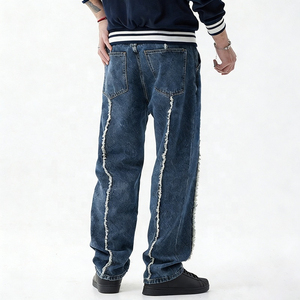 Jeans en denim coupe droite personnalisés, coupe classique, denim brut rigide, fabricant OEM, fournisseur d'usine - Product Image 5