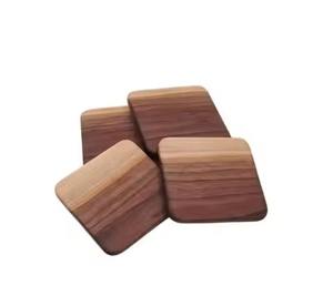 Juego de posavasos redondos de madera para bebidas, protectores decorativos para superficies - Product Image 5
