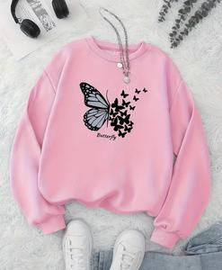 Women's Premium Polyester/Cotton <b>Blend</b> Fleece Sweatshirt-Comfortable & Stylish Waterproof & Windproof for Winter Season - Product Image 6