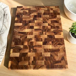 Planche à découper en bois de hêtre massif, nouvelle planche de cuisine avec couture sans joint - Product Image 5