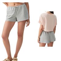 Pantalones Cortos de Algodón para Mujer, Cintura Elástica con Cordón, Casuales de Verano, Personalizables con Logotipo, Venta al Por Mayor OEM