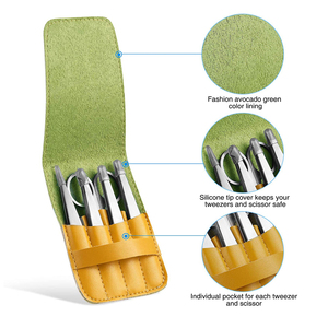 Juego de Pinzas de Belleza Profesionales para Dar Forma a las Cejas, Depilación Facial y Cuidado Personal, Juego de Pinzas de Acero Inoxidable para Cejas - Product Image 5