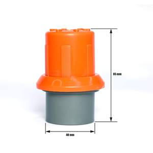 Drip Irrigation Flush Valve Virgin PVC Orange Rubber Seal Pipe Flushing Farm Garden Accessory <b>Clog</b> Prevention Large Opening Dirt - Product Image 3