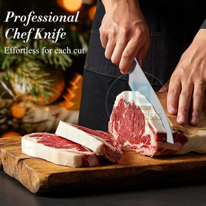 Stainless Steel & Wood Eco-Friendly Chef <b>Knives</b> High Quality Modern Design Dishwasher <b>Safe</b> - Product Image 4
