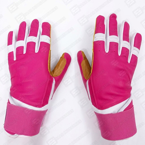 Gants de frappe de baseball professionnels légers en cuir de vachette Cabretta, fabriqués sur mesure, couleur et logo personnalisables pour la vente en gros - Product Image 4