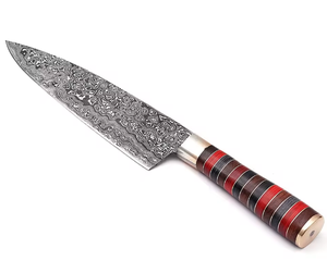 Professional Chef <b>Knife</b> Damascus Steel 13-Inch Hand Forged Modern Ambidextrous Resin Handle Brushed Finish Dishwasher <b>Safe</b> - Product Image 2