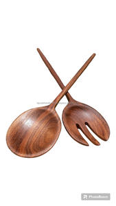 ช้อนไม้กระถินเทศสำหรับเสิร์ฟอาหาร ช้อนไม้สำหรับใช้ในครัว ช้อนไม้จากอินเดีย - Product Image 5