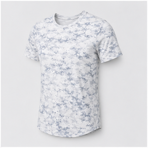 Camiseta de Manga Corta para Hombre con Estampado de Camuflaje Blanco Ártico Personalizado MTS-CAMO-0008 - Product Image 3
