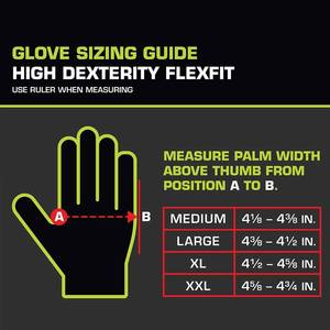 Gants de mécanicien à haute dextérité, paume en polyuréthane flexible, renfort en PVC au dos des doigts, durabilité, sécurité des mains, gants de travail - Product Image 4