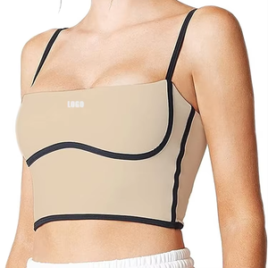 เสื้อครอปออกกำลังกายแบบสปอร์ต สายปรับได้ ฟองน้ำถอดออกได้ รองรับแรงกระแทกปานกลาง คอรูปตัวยู - Product Image 2