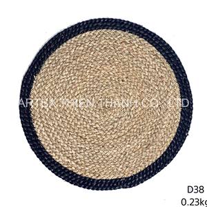 Luxury Seagrass Braided Placemat Handmade Woven <b>Table</b> <b>Mat</b> for Hotel Dining OEM Export Supplier Seagrass Placemat - Product Image 1