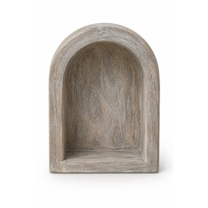 Étagère murale en bois de manguier artisanal en forme d'arche |   Vente en gros de designs Santorini - Product Image 1