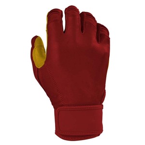 Gants de frappe en cuir rouge rembourrés avec fermeture auto-agrippante, unisexes, pour adultes, entraînement, ambidextres - Product Image 3