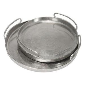 Event Supplies Round <b>Trays</b> With Handles Decorative Serving <b>Trays</b> For Snacks <b>Drinks</b> Eco Friendly Dishwasher Safe Nested <b>Tray</b> Set - Product Image 1