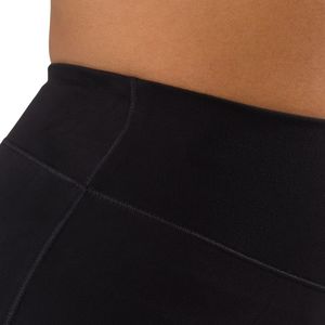 Shorts de sport pour femme, noirs, taille mi-haute, à empiècements, haute élasticité, compression, pour la gym, le yoga, le fitness, la course et l'entraînement - Product Image 5