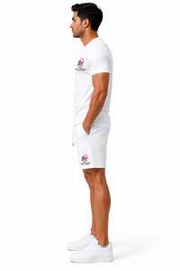 Ensemble de t-shirts en coton blanc pour homme, col rond, uni, décontracté, respirant, manches courtes avec impression de logo, vêtements d'été - Product Image 3