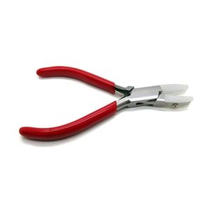 Flat Nose Pliers Smooth Jaws Jewelry Making <b>Tool</b> Carbon Steel Red Handle Non Marring Wire Bending Crafting Manual Hand <b>Tool</b> - Product Image 3