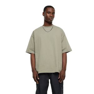 T-shirt simple à manches courtes, longueur standard, couleur personnalisée, design respirant, séchage rapide, vêtement d'été tendance, léger, polyester/coton - Product Image 2