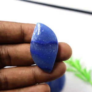 AMAN <b>GEMS</b> Natural Blue <b>Fire</b> Opal Quartz Cushion Cut Cabochon Third Party Certified Healing Crystal <b>Stones</b> Rajasthan Color Play - Product Image 5