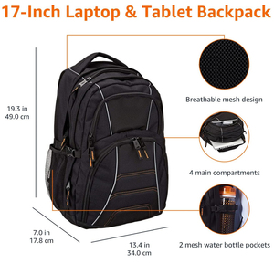 กระเป๋าเป้สะพายหลังกีฬาบาสเก็ตบอลสไตล์วินเทจคุณภาพสูง ป้องกันการโจรกรรม กันน้ำ พิมพ์โลโก้ทีมโรงเรียนมัธยมตามสั่ง สำหรับกิจกรรมกลางแจ้ง - Product Image 4