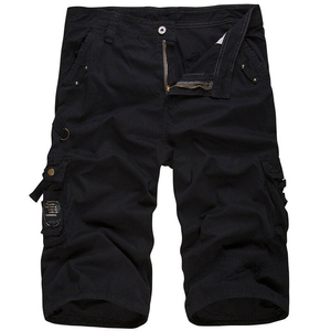 Shorts décontractés pour hommes 2026 – Short cargo personnalisé à taille élastiquée, qualité supérieure, 100 % coton vert, grandes tailles - Product Image 4