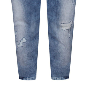 Jean en denim 100 % coton coupe droite taille haute résistant pour homme avec poches cousues - Product Image 6