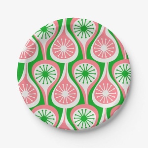 Assiettes en papier rondes robustes de 9 pouces pour la restauration et les événements en plein air, pour les mariages, les fêtes et les buffets - Product Image 1