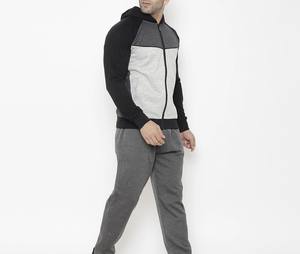 Conjunto Deportivo de Invierno para Hombre, Precio al por Mayor, Listo para Enviar, Logotipo Personalizado Impreso, Poliéster/Algodón, Transpirable y Ligero - Product Image 2