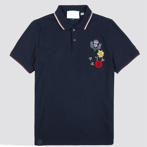 เสื้อยืดผู้ชายทันสมัย ผ้าถักปักลาย น้ำหนักเบา แห้งเร็ว ระบายอากาศได้ดี ผลิตจากโพลีเอสเตอร์/คอตตอน เหมาะสำหรับกิจกรรมกลางแจ้ง แฟชั่นลำลอง - Product Image 1
