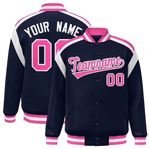 Vestes de baseball varsity coupe-vent écologiques personnalisables de haute qualité, directement de l'usine, pour la saison hivernale, vestes décontractées pour hommes - Product Image 3
