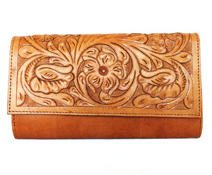 Floral Embroidered Leather <b>Clutch</b> Genuine Leather Leather Hand <b>Bag</b> in whole sale price - Product Image 2