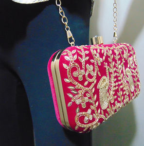 Bolso tipo clutch bordado a mano al por mayor de la India - Product Image 3