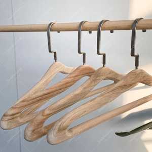 Khadim Handicrafts <b>Wooden</b> Clothing Organizer Stainless Steel <b>Hooks</b> Non-Slip Modern Design Flexible <b>Coats</b>/Shirts Single Wardrobe - Product Image 6