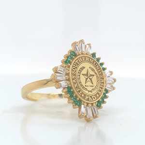 Anillo Escolar BOJ 086, Anillo Universitario y de Colegio, Anillo de Graduación para Mujer, Anillo Personalizado con Año de Graduación, Anillo en Oferta a Bajo Precio - Product Image 1