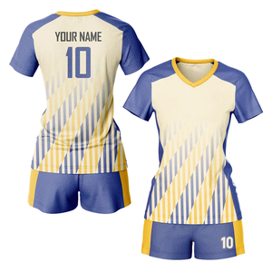 Branded Professional Women Soccer Uniform with Front and <b>Back</b> <b>Heat</b> Transfer Printing T-shirt Outdoor Girl Kit - Product Image 1