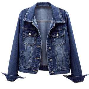 Women Fashion <b>Denim</b> Jacket Casual Streetwear Outerwear Custom Design Oversized Jean <b>Coat</b> For Daily Wear - Product Image 1