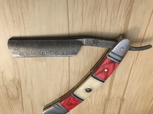 Navaja de Afeitar Recta de Acero de Damasco Hecha a Mano, de 1 Pieza, Desechable, para Afeitado Corporal y de Bikini, Kit para Barbería y Uso Personal - Product Image 6