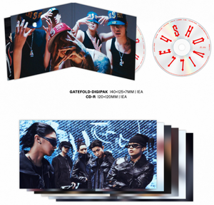 LNGSHOT 4SHOBOIZ Vol. 2: 4SHOVILLE K-Pop Music CD with Stickers & Shot Callers Paper/Plastic Materials Korean Language All Ages - Product Image 3
