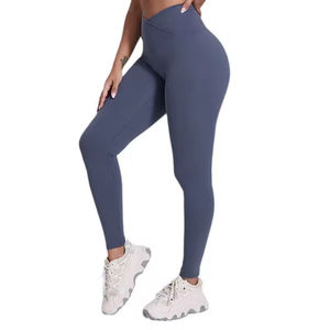 Nuevos Leggings Deportivos de Cintura Media con Logotipo Personalizado, Transpirables, con Efecto Push-Up y Control de Abdomen para Mujer - Product Image 1