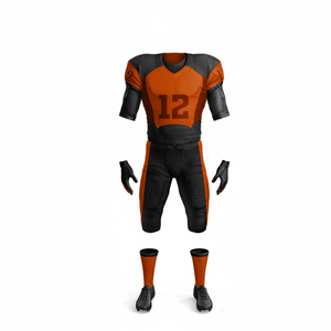 Uniforme de football américain à manches courtes imprimé, 100% polyester, personnalisable, vente en gros, uniforme de football américain sur mesure - Product Image 5