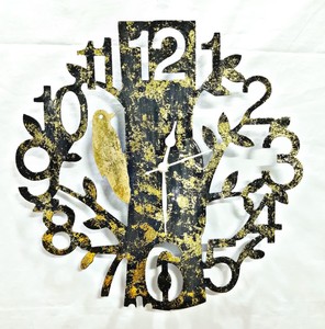 Horloge murale en métal classique moderne, analogique, mécanique, silencieuse, lumineuse, étanche, design de style antique pour la décoration murale du salon - Product Image 4