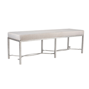 Modern Waterproof Upholstered <b>Bench</b> Black Metal Frame Contemporary Design Comfortable Seating for Living Room School Workshop - Product Image 3