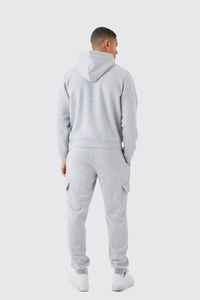 Survêtements décontractés de haute qualité, ensembles de pantalons de survêtement et de sweats à capuche unisexes pour hommes, personnalisables, 100% coton, poids lourd, coupe classique - Product Image 5