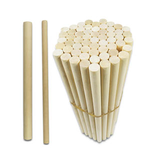 Most Sell 2026 year Unfinished Wooden Dowel Sticks Round <b>Basswood</b> Craft Rods Natural Material DIY Projects Tabletop Decorations - Product Image 5