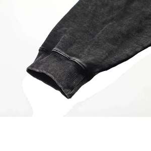 High Quality Distressed Hoodies Heavyweight Cotton Men's Hoodie Oversized Custom Acid Wash Hoodies Men - Product Image 3