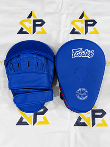 Guantes de Boxeo Curvos Largos de Último Modelo OEM, de Alta Calidad, en Cuero Azul Mate, para Entrenamiento de Artes Marciales Mixtas (MMA), Cómodos y Protectores - Product Image 1