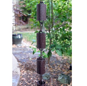 Cadena de Lluvia Decorativa para Jardín, Moderna, Resistente a la Intemperie, con Recubrimiento de Polvo Metálico y Diseño de Loto Morado, de Alta Venta - Product Image 5