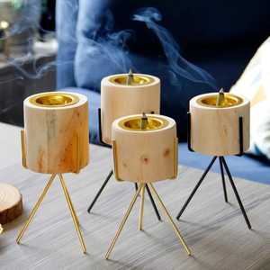 Latest Fancy Design Wooden Wood Pattern Bakhoor Wedding Religious Aromatic Fragrance Durable Wood Incense <b>Burner</b> Stick Holder - Product Image 6